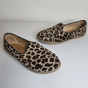 CHARIX Leopard Print Slip On Loafers Size 38.5/8
